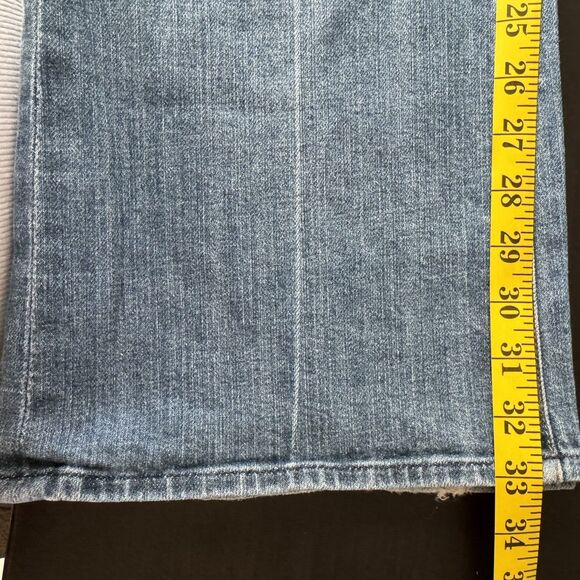 Seven 7 for all Mankind Flare Leg Jeans Womens Size 30 Blue Denim Made in USA - Picture 15 of 16